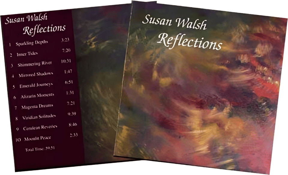 Album cover with abstract art and tracklist.